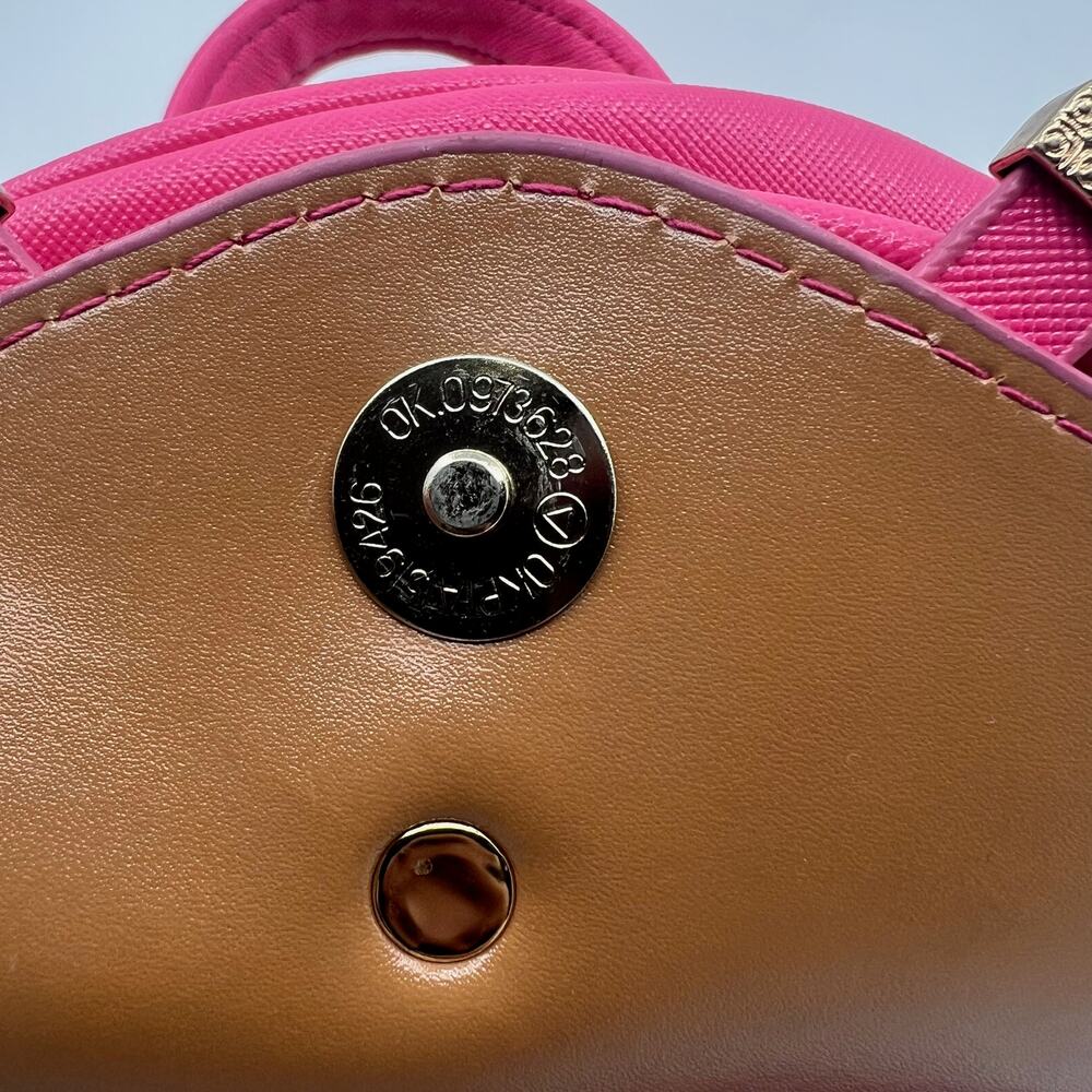 Cianmi Veasrge Goutuae Mini Backpack Purse Hot Pink Cute Ribbon Design - Picture 3 of 9